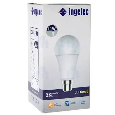 Ampoule LED culot E27 ou B22 — 11 W
