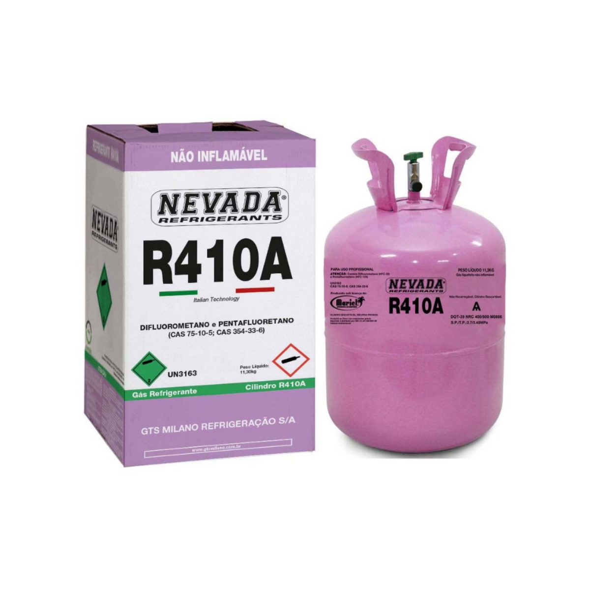 Fluide frigorigène R410A — bouteille 11,3 kg