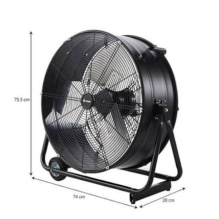 Ventilateur brasseur d'air 60 cm sur pied