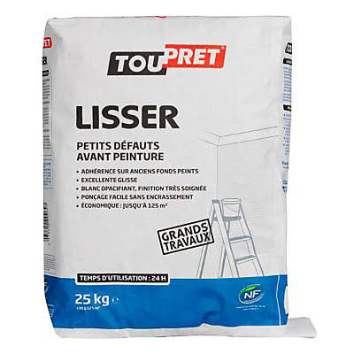 Enduit de lissage en poudre 25 kg
