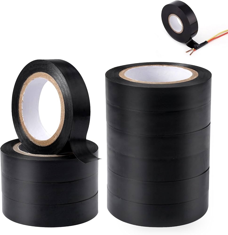 Ruban adhésif isolant — lot de 10 rouleaux